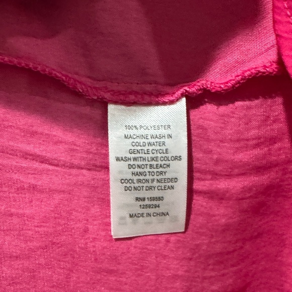 EUC Maison D’Amelie Pink V-Neck Blouse | Size M - Picture 4 of 5